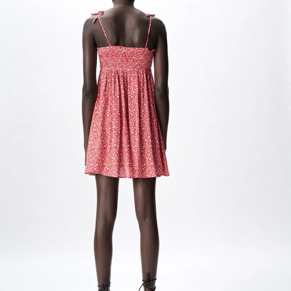Zara Floral Print Mini Dress size Small - Picture 7 of 10